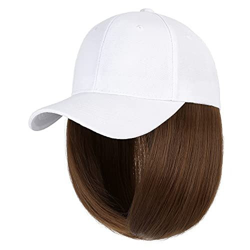 Wig Women's Hooded Wig European and American Personalized Short Straight Hair Chemical Fiber Wig Multi Color Wigs Headcover