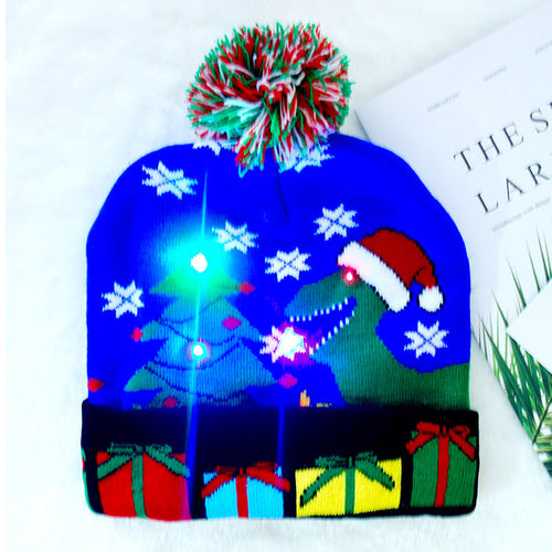 10 Designs LED Christmas Hats Beanie