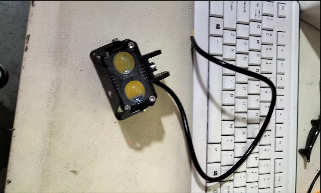Motorcycle Light Two-color Lens Headlight
