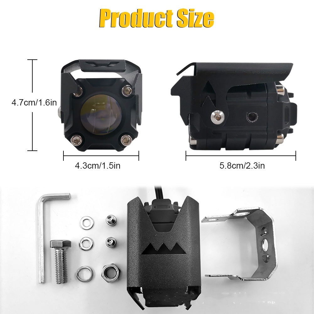 Led Lights Dual Light External Electric Motorcycle Spotlights