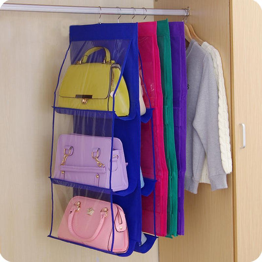 Family Organizer Backpack handbag Storage Bags Be Hanging Shoe Storage Bag High Home Supplies 6 Pocket Closet Rack Hangers