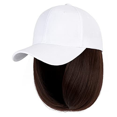 Wig Women's Hooded Wig European and American Personalized Short Straight Hair Chemical Fiber Wig Multi Color Wigs Headcover