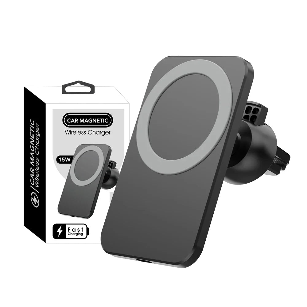 Magnetic Wireless Charger Car 15W Air Vent Car Phone Holder Wireless Charger