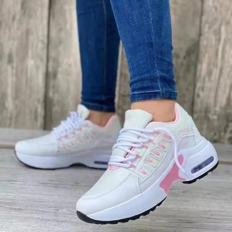 "Women's Chunky Platform Sneakers – Breathable Mesh Casual & Running Shoes"