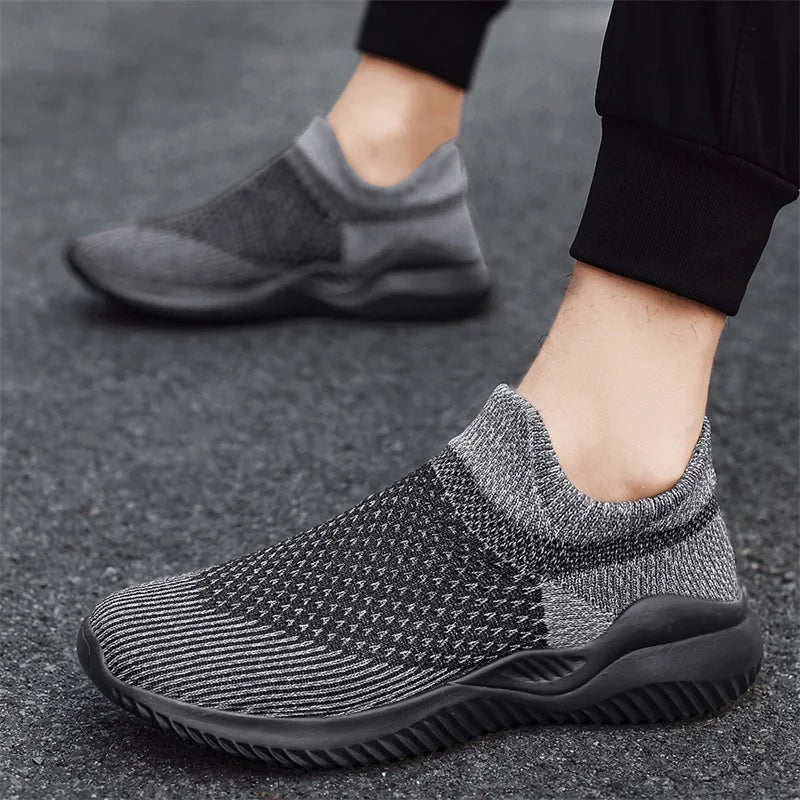 "Breathable Sock Sneakers – Lightweight Casual Walking & Outdoor Shoes (Size 47)"