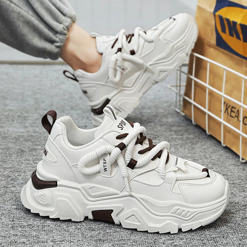 Chic Chunky White Sneakers