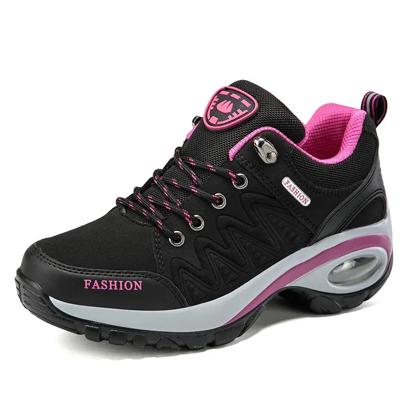 "Women's Fashion Platform Sneakers – Non-Slip Outdoor Hiking & Running Shoes"